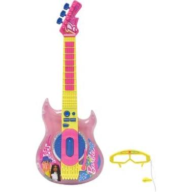 Lexibook Barbie Electronic Lighting Guitar with Mic (K260BB)