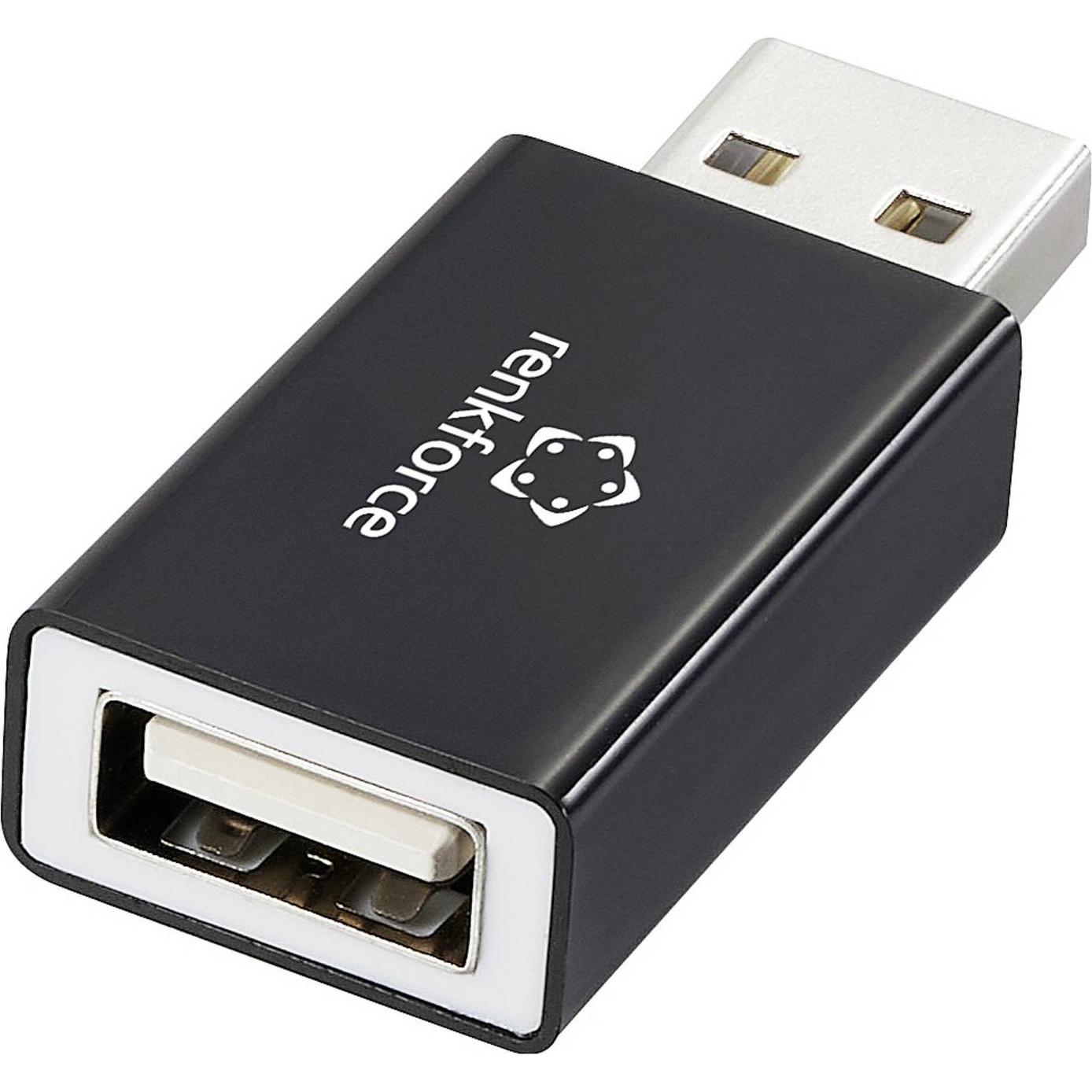 Renkforce Datenblocker USB 2.0 Adapter (1x USB 2.0 Stecker A - 1x USB 2.0 Buchse (USB 2.0, 60 W), Cavo USB
