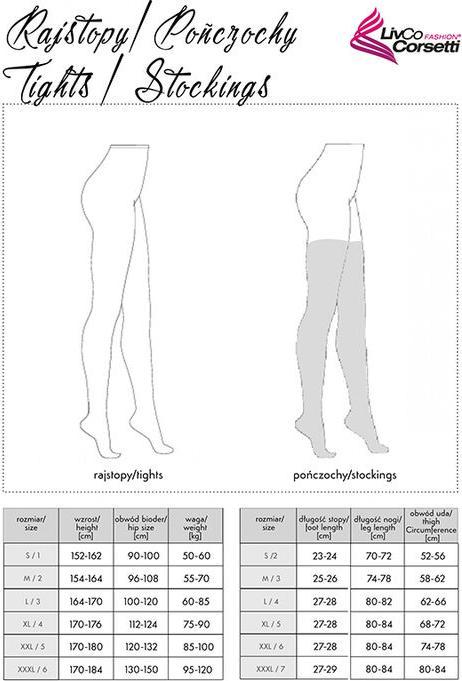 Image du produit LivCo Corsetti Fashion LC Grarddis tights black S/L (L, S)