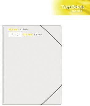 Image du produit TopStick Étiquettes universelles TOP STICK, 52,5 x 21,2 mm, blanches