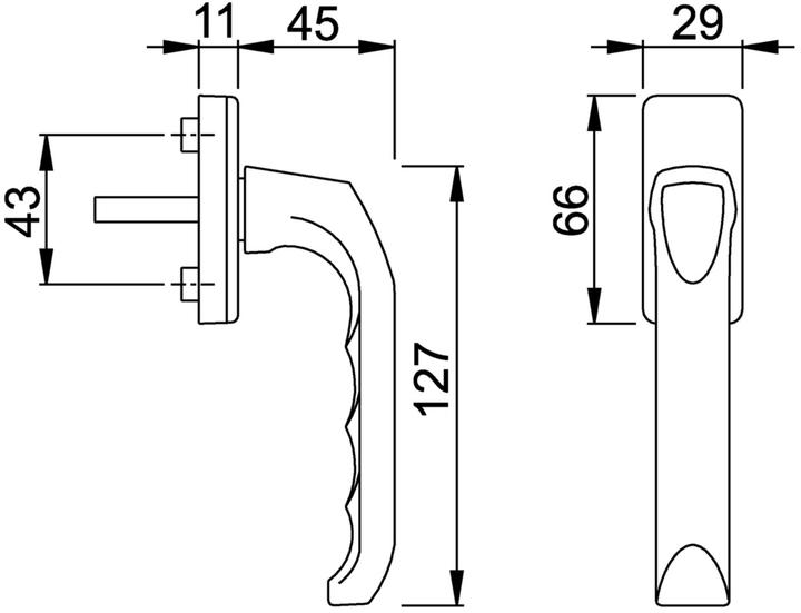 Immagine prodotto Hoppe Maniglie per finestre 013/U34 Londra