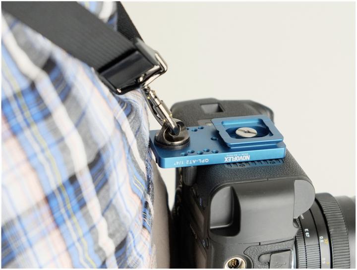 Actual product image Novoflex Q=PLATE QPL-AT2 1/4 clamping plate for belt connection (Stand clamp)