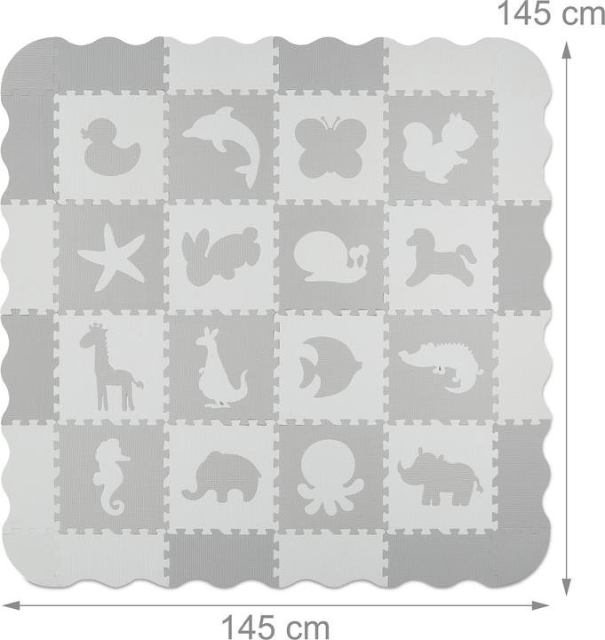 Actual product image Relaxdays 36-piece play mat (145 x 145 cm)