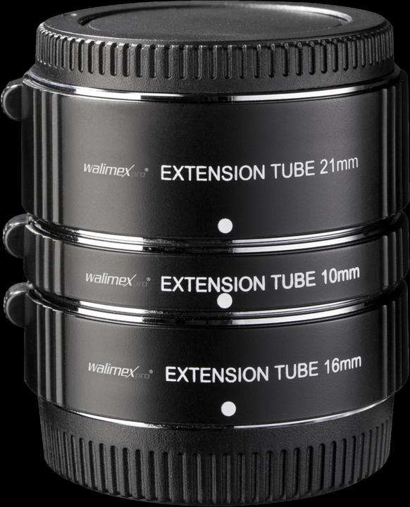 Walimex Verlengringsset voor Fuji X (Macro tussenring, Fujifilm X)