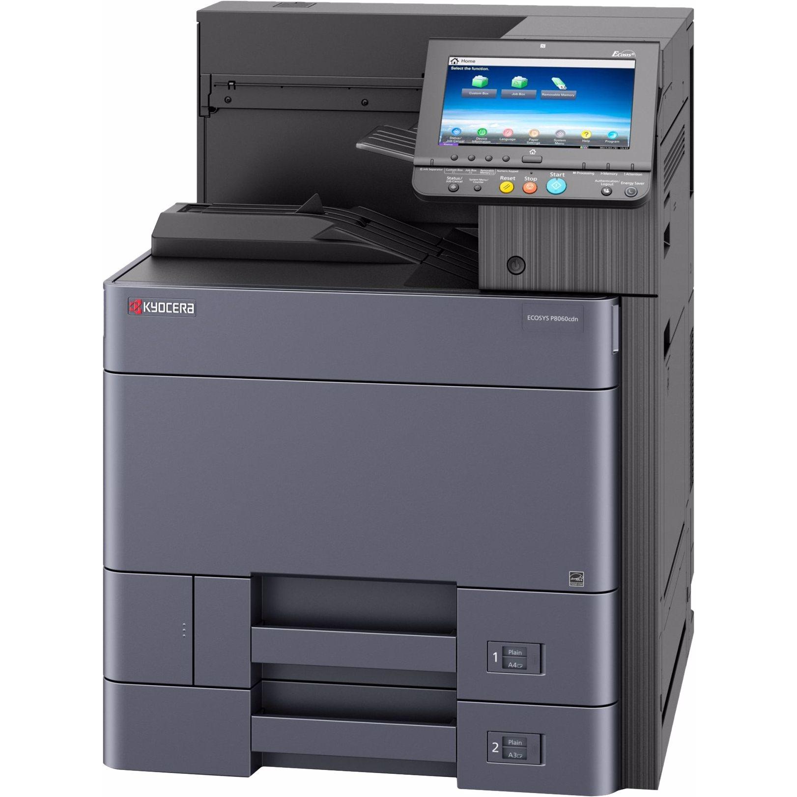 Kyocera ECOSYS P8060cdn - Drucker - Farbe - Duplex - Laser - A3 - 4800 x 1200 dpi - bis (Laser, Farbe), Drucker, Schwarz
