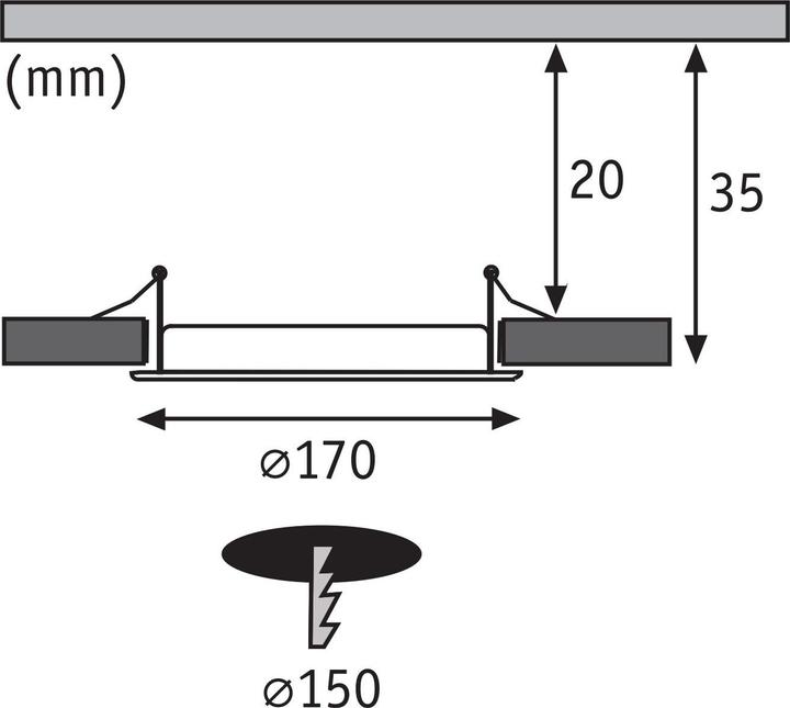 Produktbild Paulmann Einbaupanel Quality Line (850 lm)