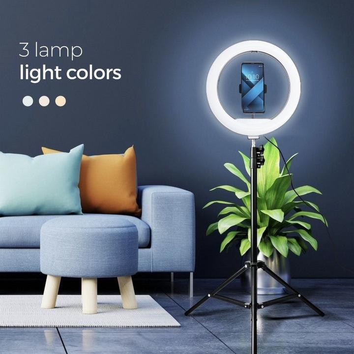 Immagine prodotto Techonic Lampada selfie LED da 13 pollici con supporto estensibile da 185 cm