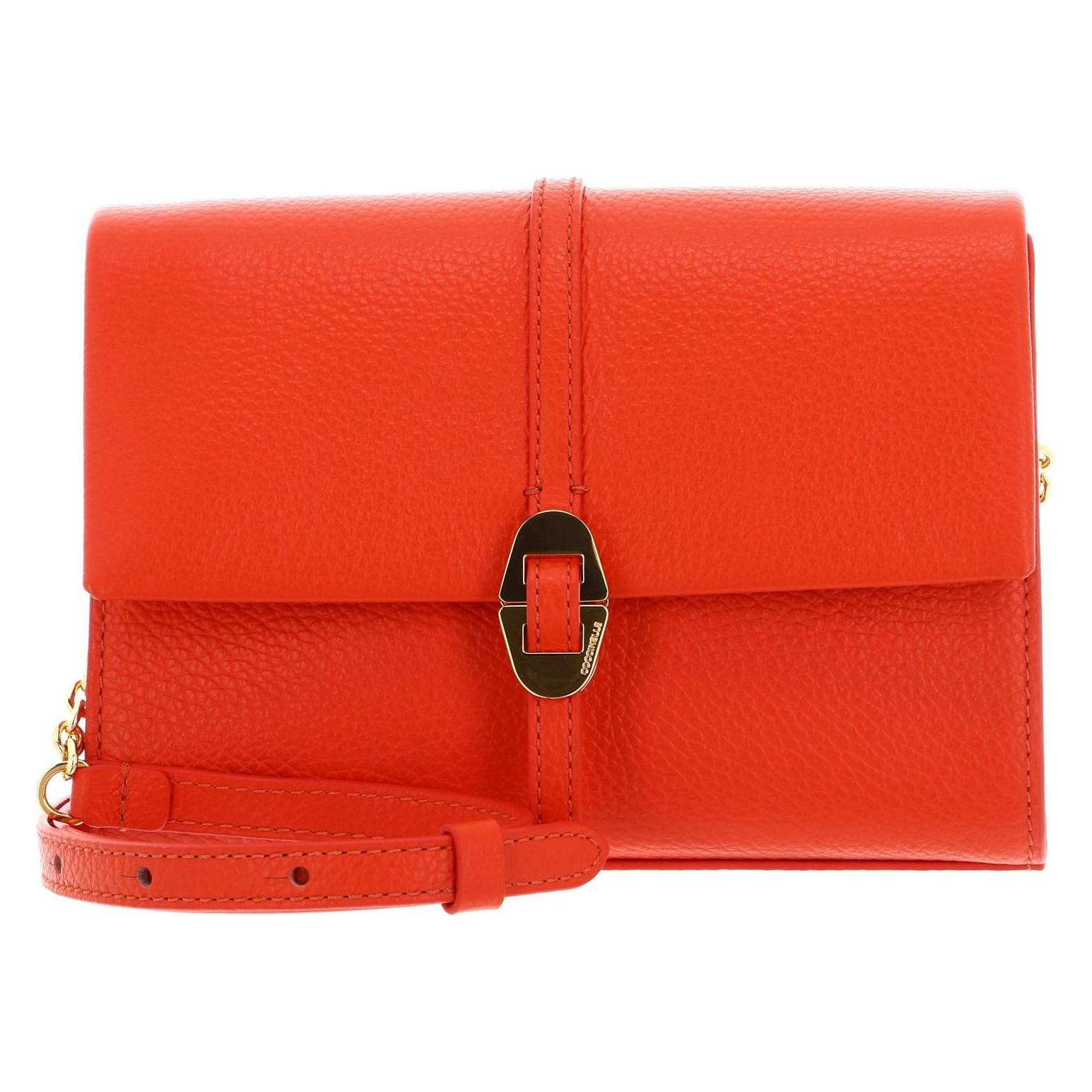 Coccinelle, Damen, Handtasche, Dorian Mini Bag Grained Leather, Orange