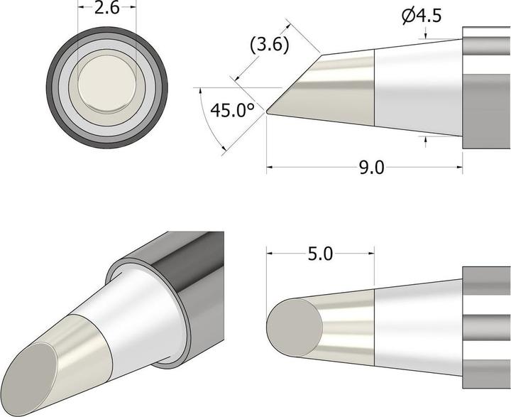 Image du produit iFixit Power Series Soldering Iron Tip – angeschrängt 2.6