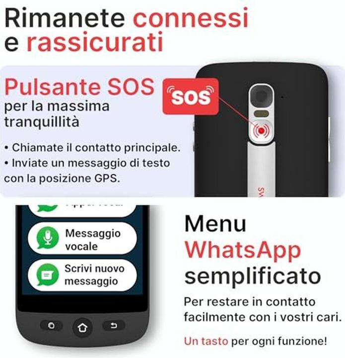 Produktbild Swissvoice S510M Senioren Smartphone Simlockvrij - 4G+ - SOS knop - Android 12 - Whasapp (16 GB, Anthracite, 5", Dual SIM, 4G)