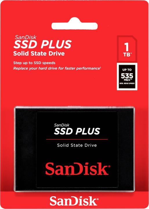 Produktbild Sandisk SSD Plus (1000 GB, 2.5")