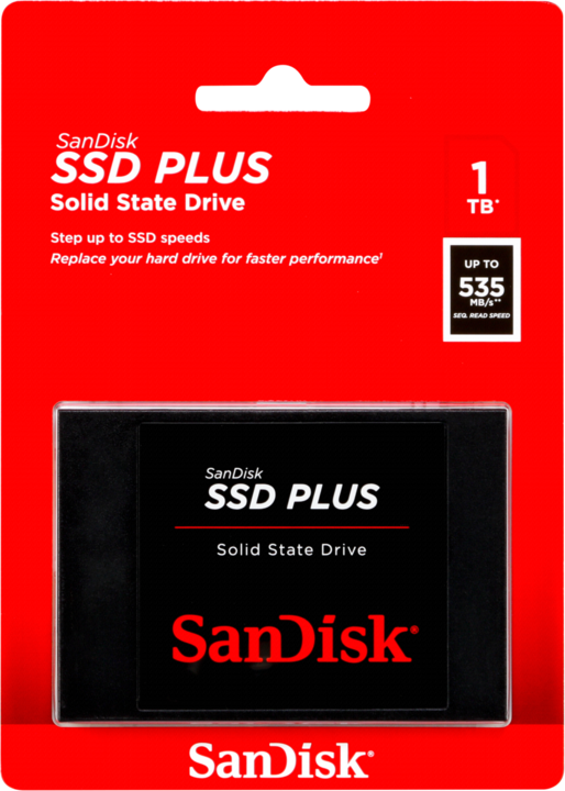 Produktbild SanDisk SSD Plus (1000 GB, 2.5")