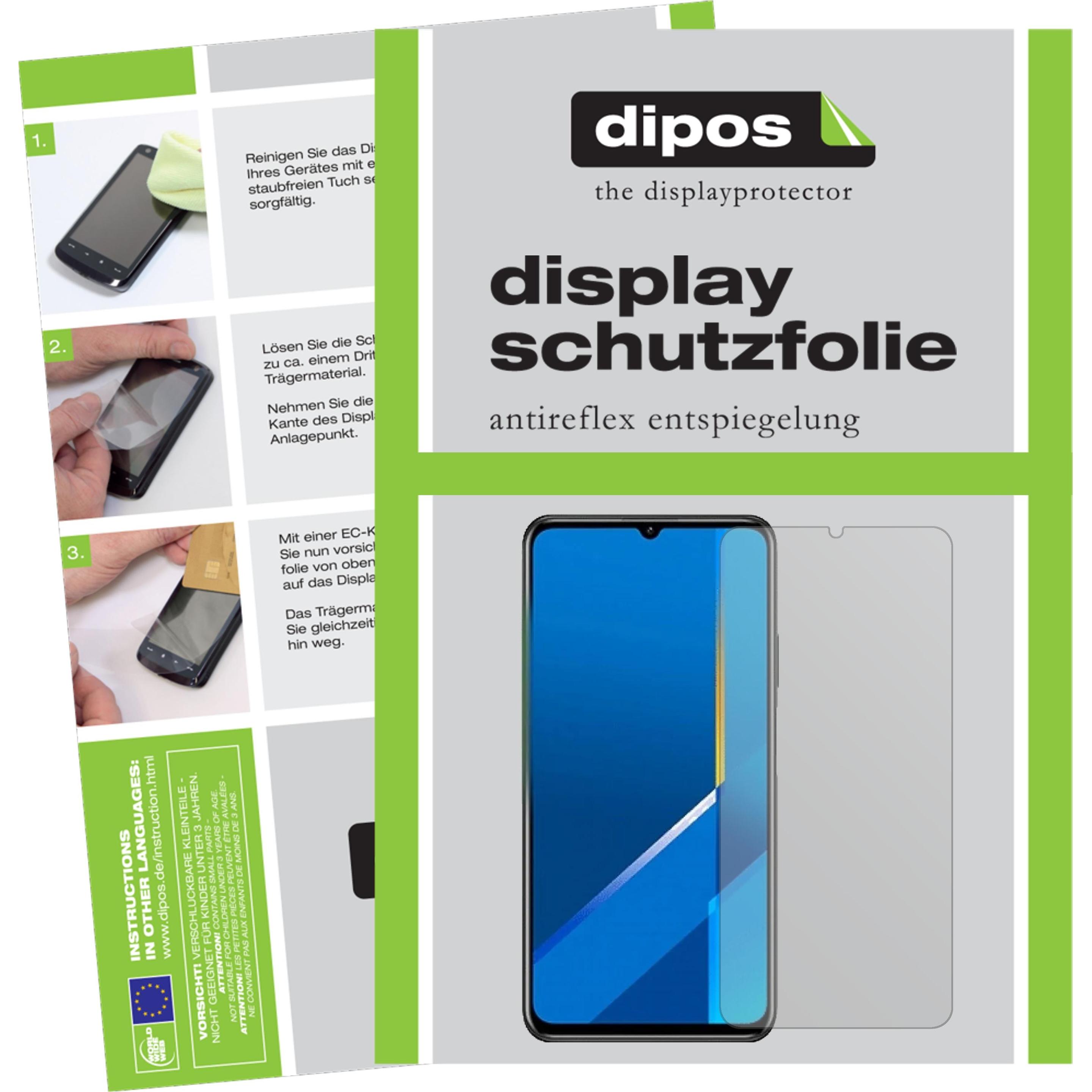 Dipos Displayschutzfolie Antireflex (5 Stück, Honor X10 Max), Smartphone Schutzfolie, Transparent