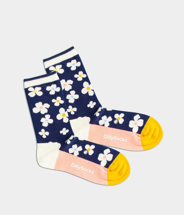 Actual product image DillySocks Floral Night (Single pack, 35 - 38)