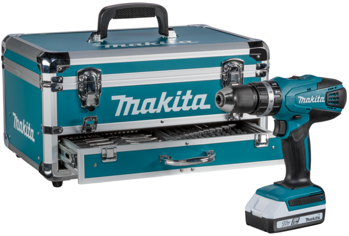 Actual product image Makita HP457DWEX4 Set (Rechargeable battery operated)