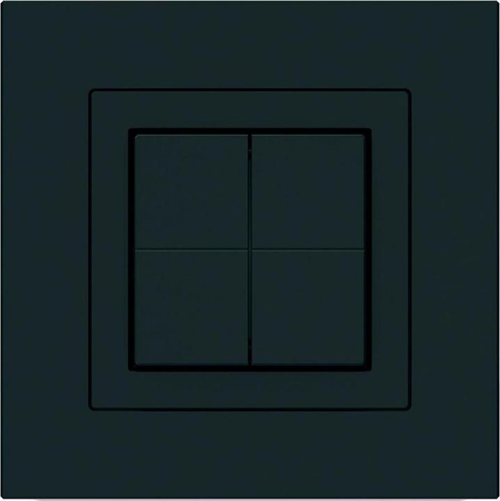 Produktbild Hager pro, UP Funktaster, 4-fach, Schwarz, für Philips Hue