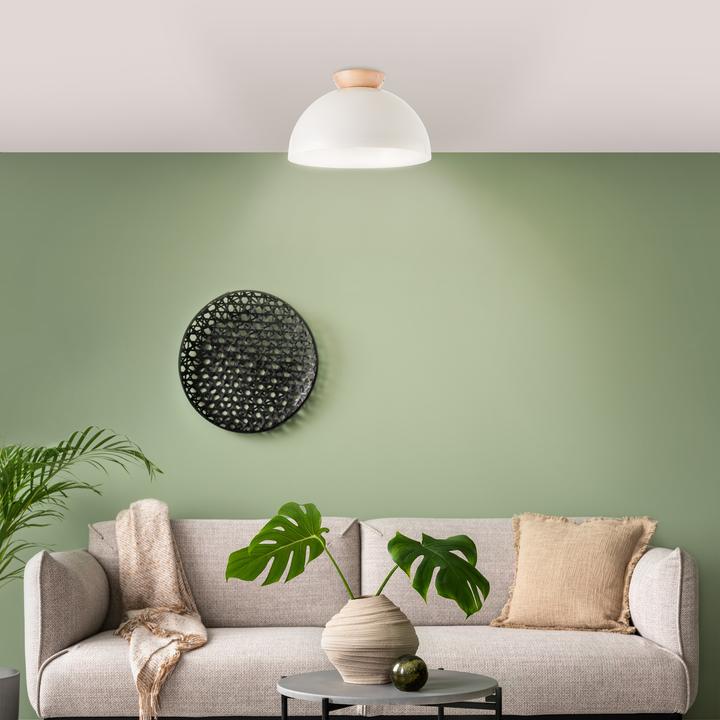 Actual product image Brilliant Nalam Deckenleuchte 35cm holz hell/grau Mass: 20.5x35 (E27)