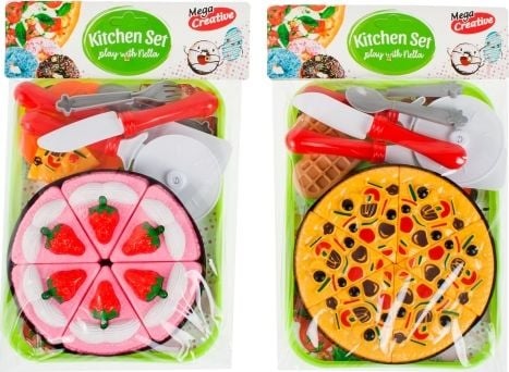Creative Küchenset Kuchen / Pizza + Zubehör 23x34x5 mc n