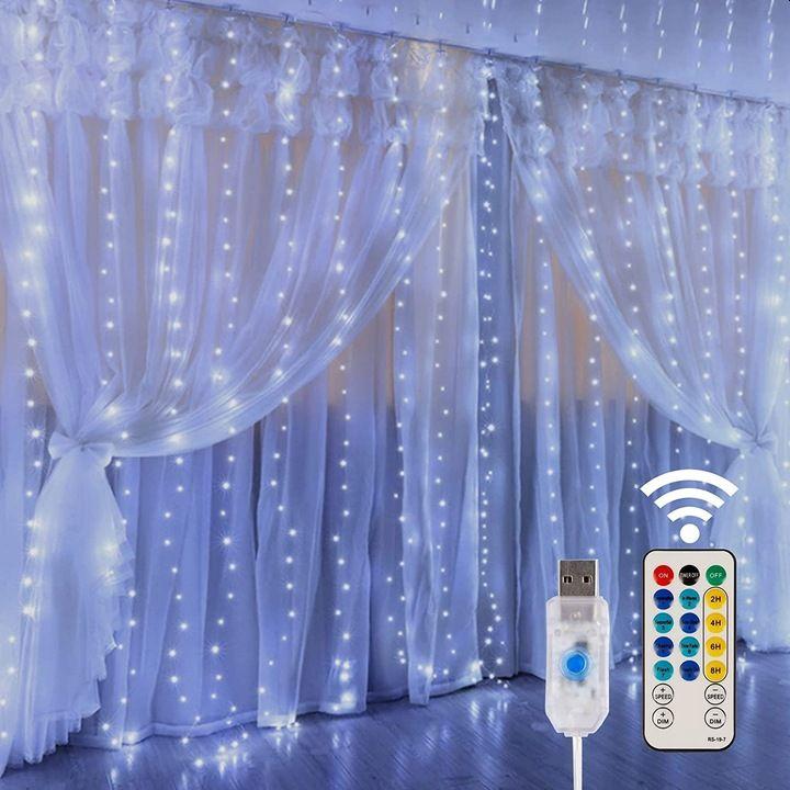 Actual product image Extralink Led curtain 3x3 + remote control Bz