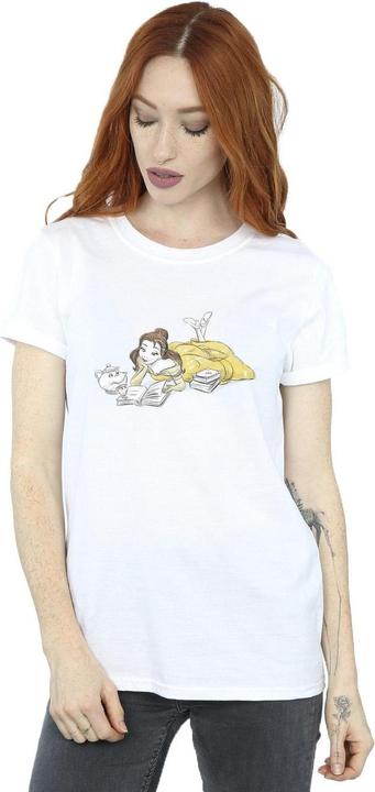 Produktbild Disney Die Schöne und das Biest Belle Lesen Baumwolle Boyfriend TShirt (L)