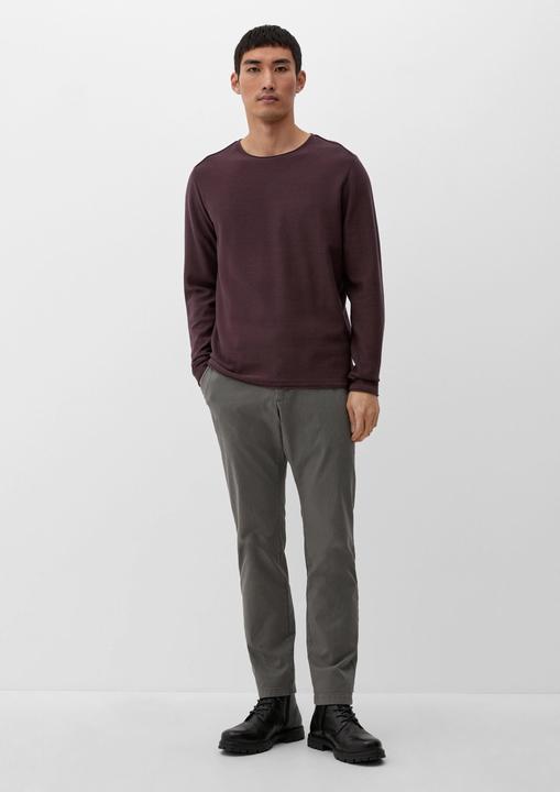 Produktbild s.Oliver Strickpullover Pullover mit Rollsaumblende (XXL)