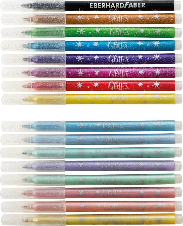 Produktbild EberhardFaber Fasermaler Glitter (Mehrfarbig, 16 x)
