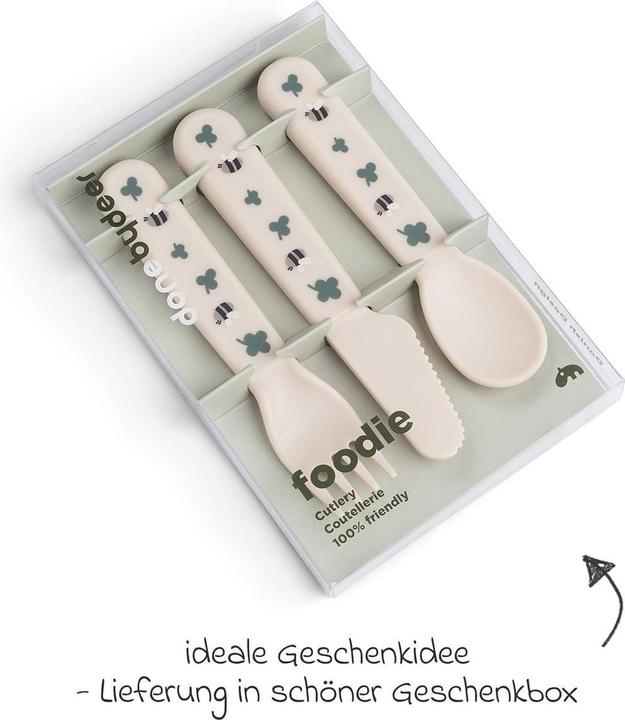 Produktbild Done by Deer Esslernbesteck 3-tlg. Besteck-Set Foodie - Tiny Farm -