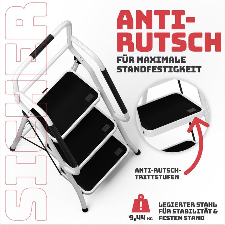 Produktbild Stackmeister Sicherheitsleiter (Trittleiter, 70 cm)