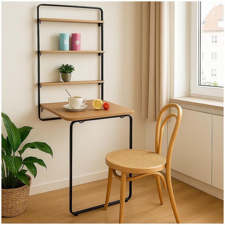 Actual product image HTI-Line Wall-mounted folding table (64 x 19 x 107 cm)