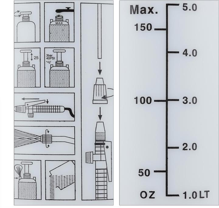 Actual product image Relaxdays Pressure sprayer (5 l)