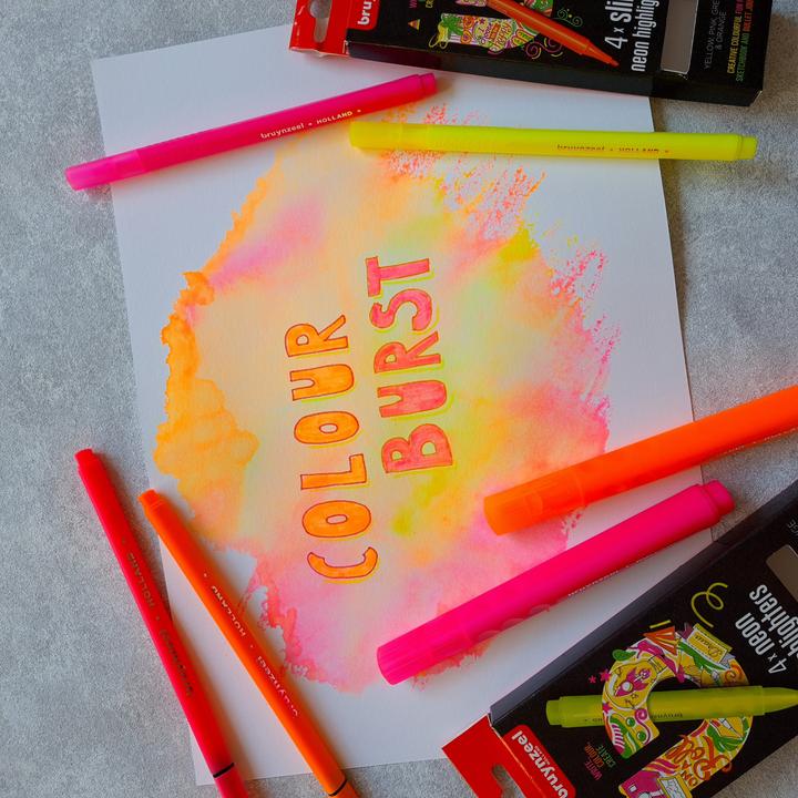Produktbild Bruynzeel Filzstifte Neon 4 Farben (4x)