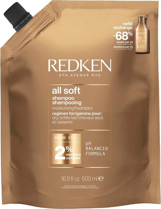 Image du produit Redken All Soft (500 ml, Shampoing liquide)