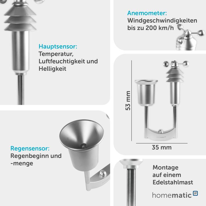 Produktbild Homematic IP Funk-Wettersensor - plus