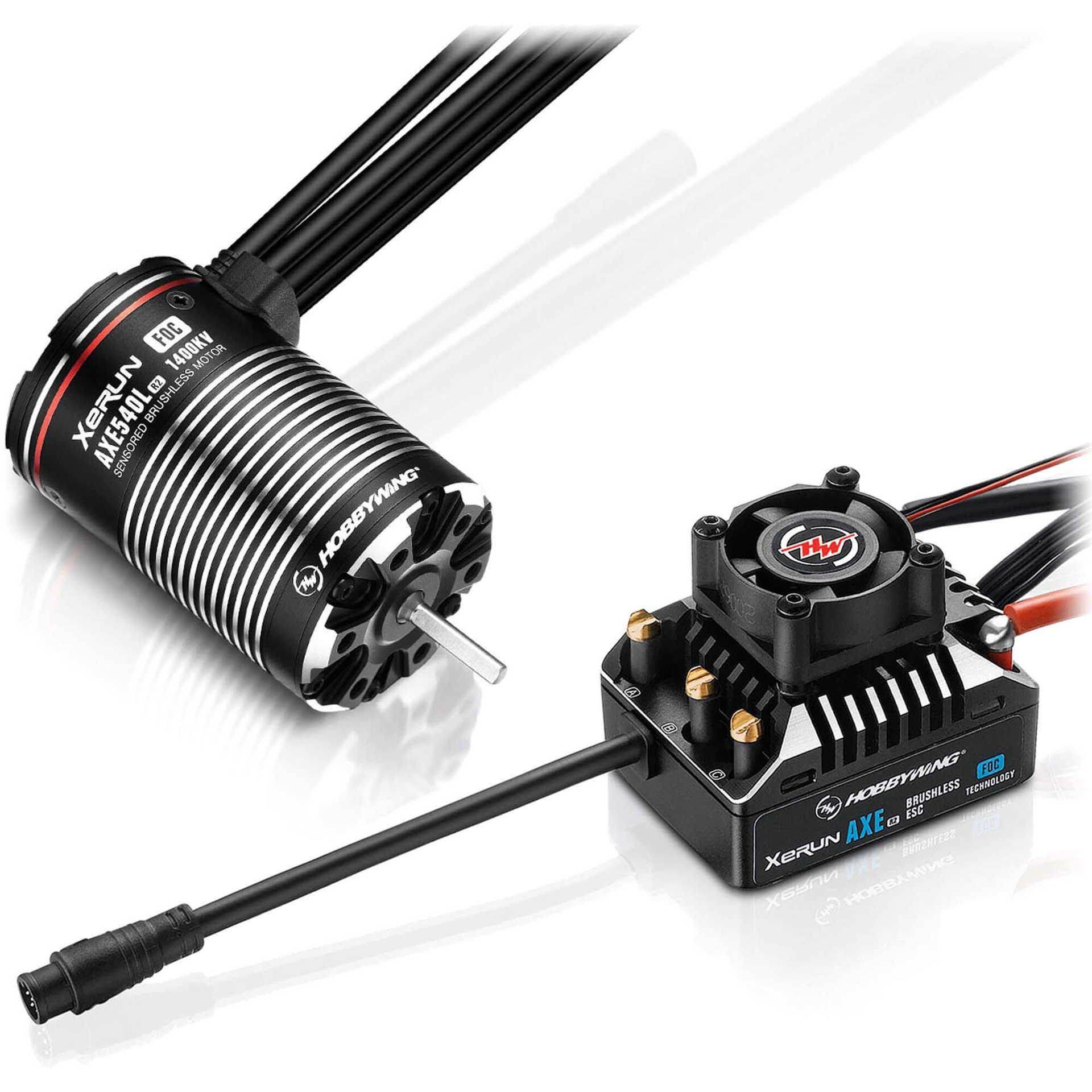 Hobbywing Xerun Axe540L R2 FOC 1400kV Set di trasmissione senza spazzole, Crawler