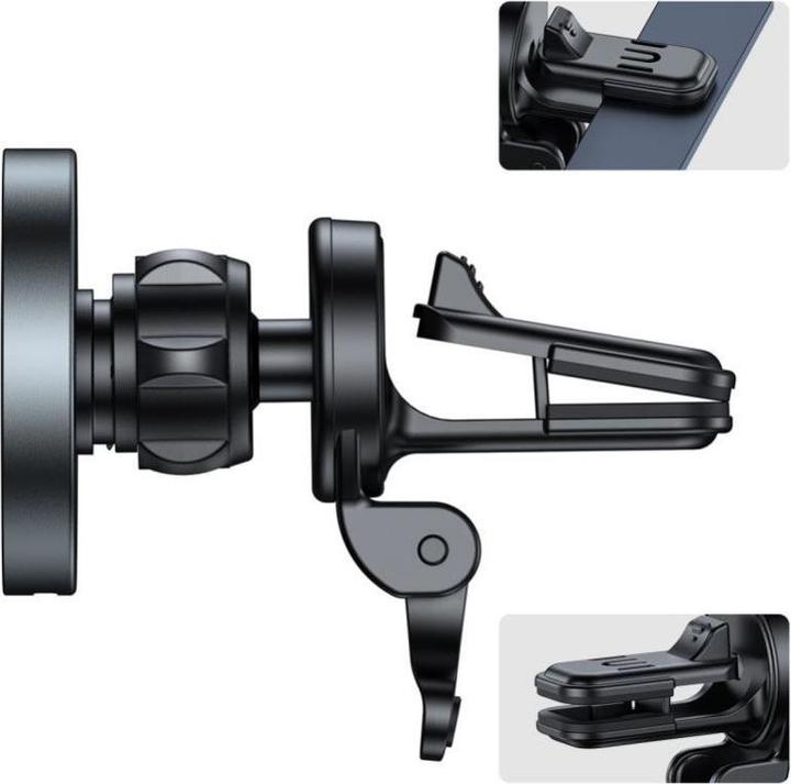 Productafbeelding Tech-Protect MM15W-V5 autotelefoonhouder met MagSafe 15W inductielader voor luchtrooster - zwart