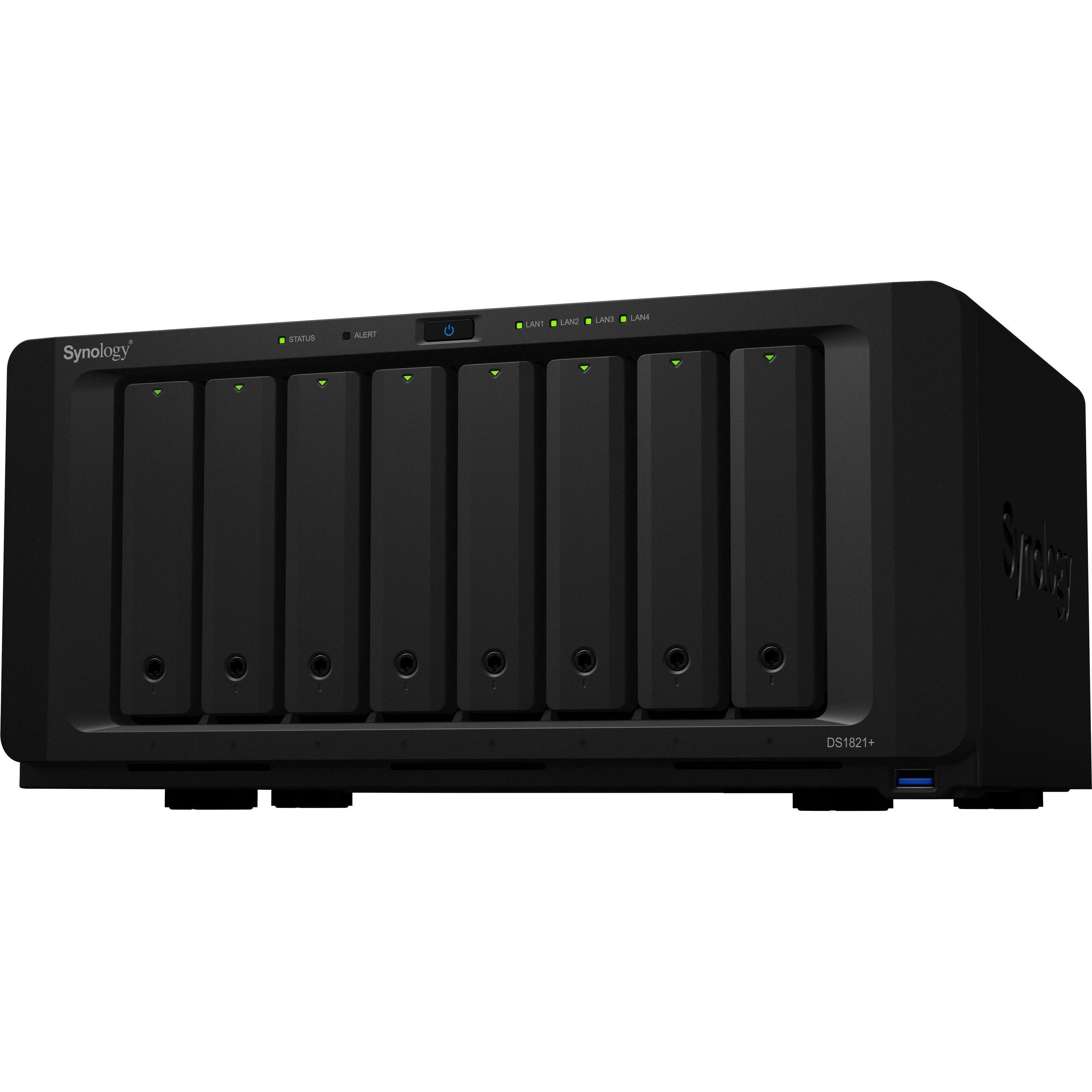 Synology DS1821+ (0 TB), NAS, Schwarz