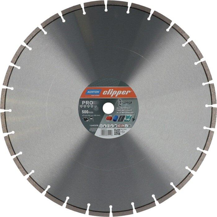 Image du produit Saint-Gobain Disque diamant 4x4 Explorer D.500mm alésage 25,4mm 3,8mm 10mm NORTON CLIPPER