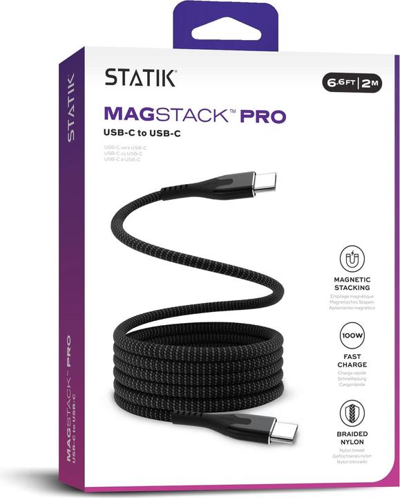 Actual product image Statik USB Type C - USB Type C (2 m, USB 2.0, 100 W)