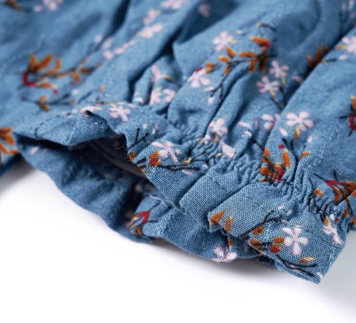 Immagine prodotto VidaXL Abito da bambino con maniche lunghe blu petrolio 116,Materiale: 50 (116)