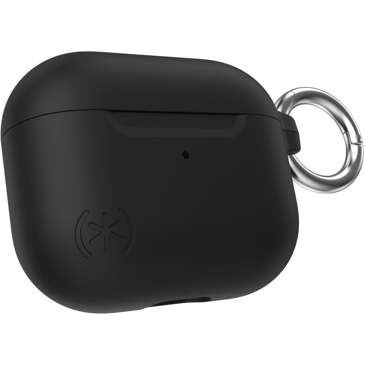 speck Presidio with Soft Touch Apple Airpods (3rd gen) Black (Kopfhörer Tasche), Kopfhörertasche + Schutzhülle, Schwarz