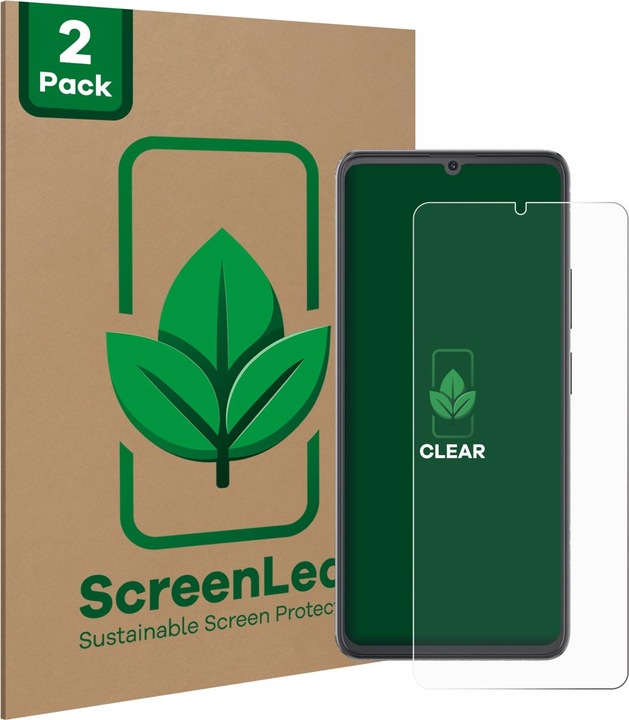 Produktbild ScreenLeaf Schutzfolie nachhaltiger Displayschutz Display Schutz Folie Klar Transparent (2 Stück, Cubot A20)