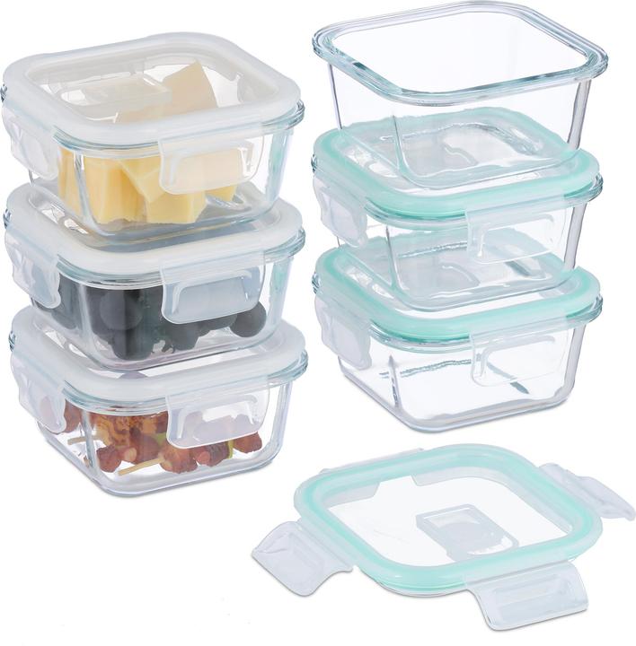 Produktbild Relaxdays Glasbehälter-Set (0.32 l)