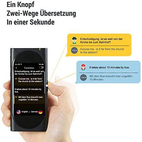 Actual product image Langogo Online AI Language Translator (Black)