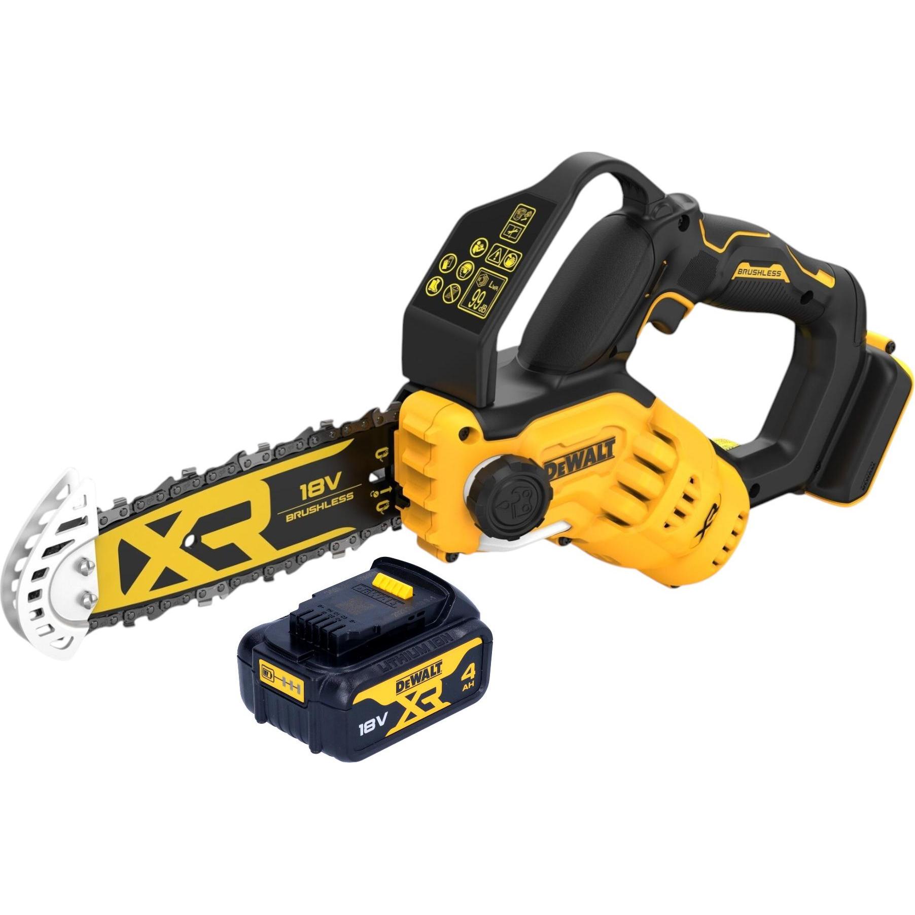 DeWalt, Säbelsäge, DCMPS 520 N Akku Astsäge 18 V 20 cm Brushless + 1x Akku 4,0 Ah - ohne Ladegerät