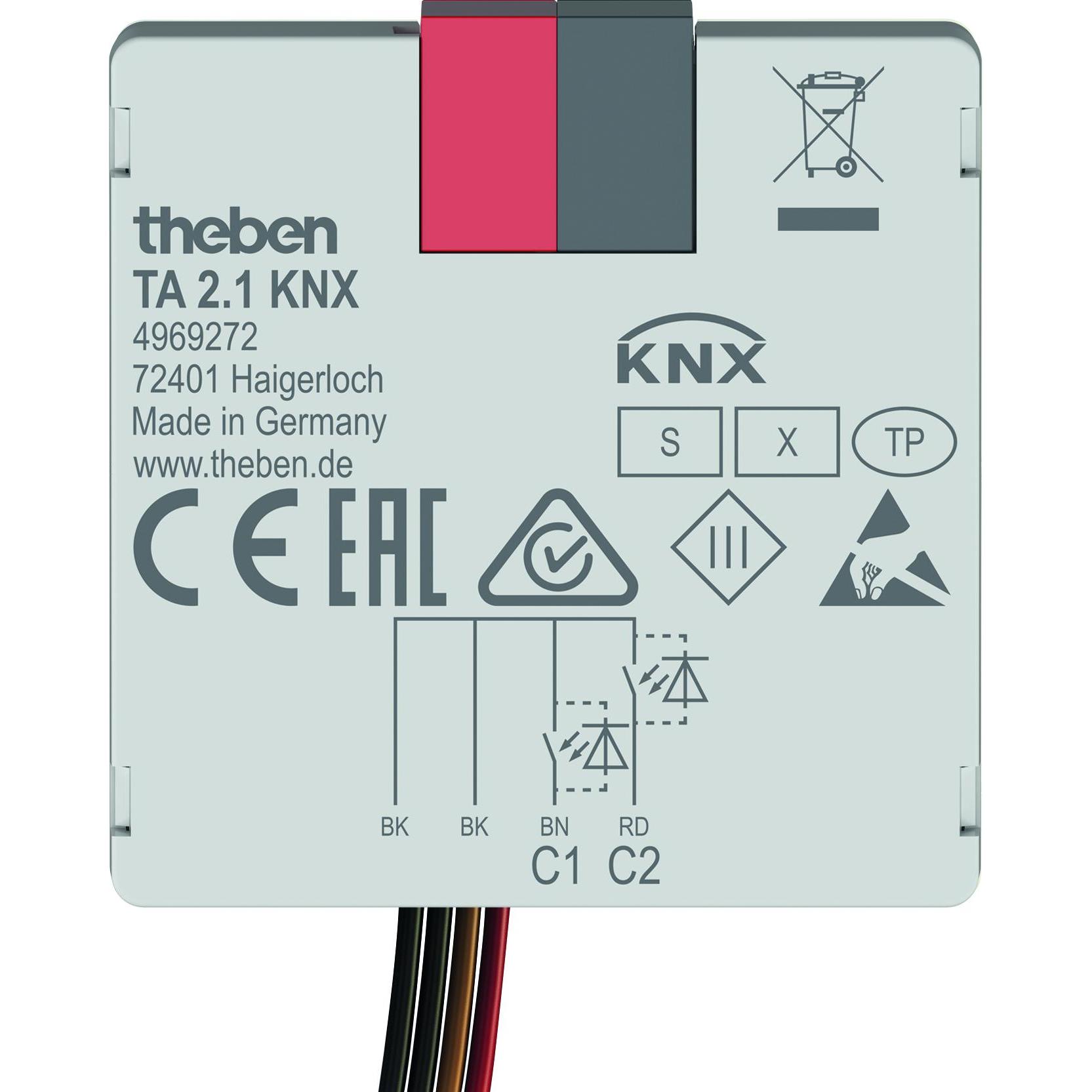 Theben, Timer, Interfaccia a pulsante KNX