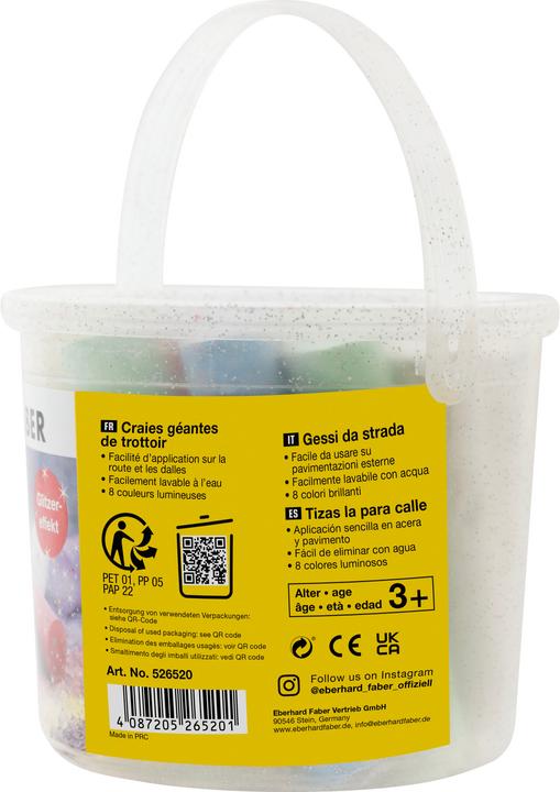Produktbild EberhardFaber Strassenmalkreide Glitzer (20x)