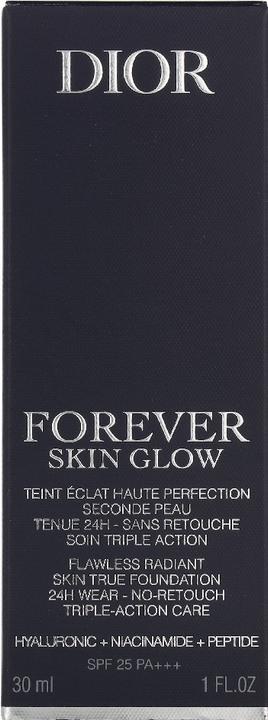 Actual product image Dior Skin Forever Foundation Glow 3w A Radiant Foundation For A Flawless Complexion (3W)
