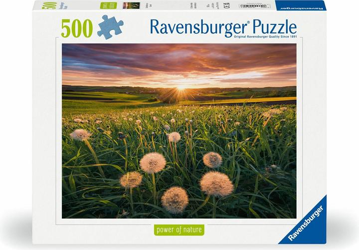 Produktbild Ravensburger Pusteblumen im Sonnenuntergang (500 Teile)