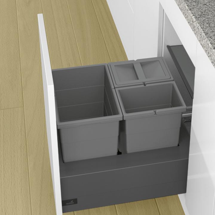 Actual product image Hettich Abfalltrennsystem Base 450 für ArciTech anthrazit (40 l)