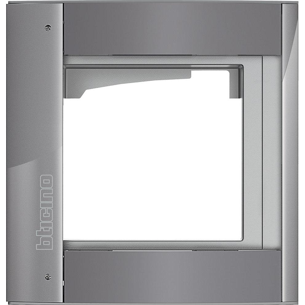 Legrand, Zubehör Gebäudesicherheit, Abdeckrahmen + Modulträger 1 Modul, Türstation SFERA Aluminium